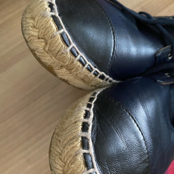 Chanel espadrilles loafers high top lace up - Picture 6 of 13